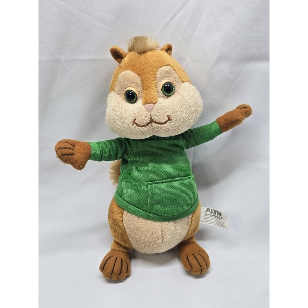 2008 Nanco Alvin and the Chipmunks 9” Theodore Stuffed Animal Plush Toy Cute